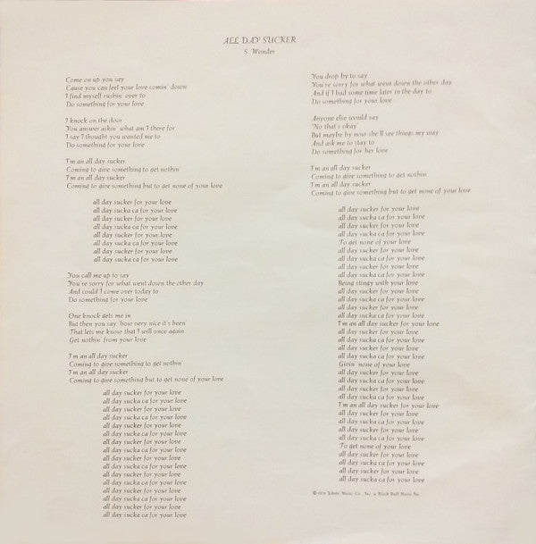 Songs In The Key Of Life