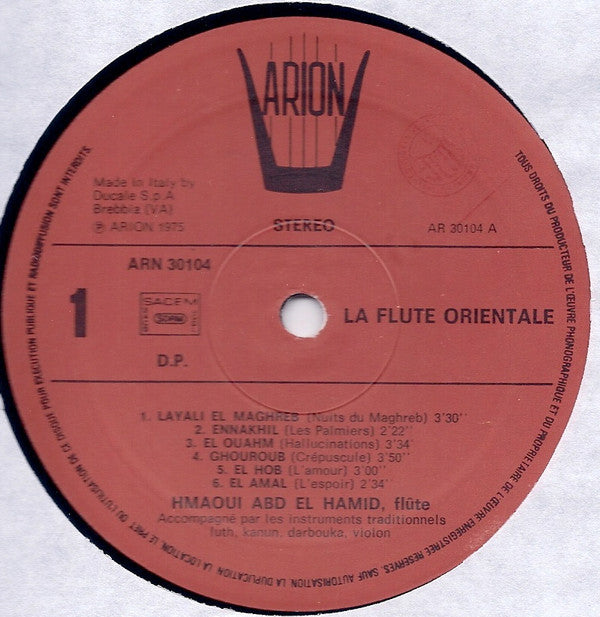 La Flûte Orientale