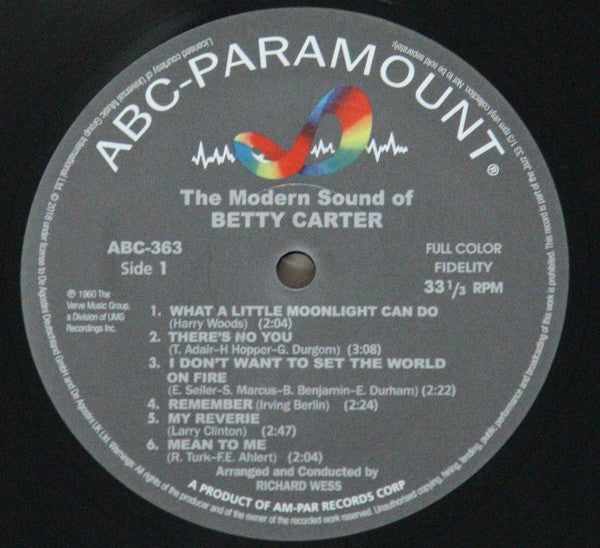 The Modern Sound Of Betty Carter