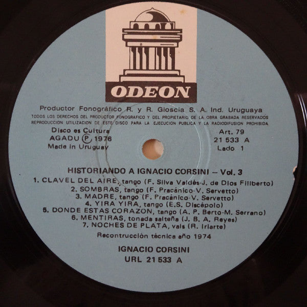 Historiando A Ignacio Corsini Vol.3