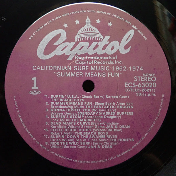 California Surf Music 1962-1974 Summer Means Fun