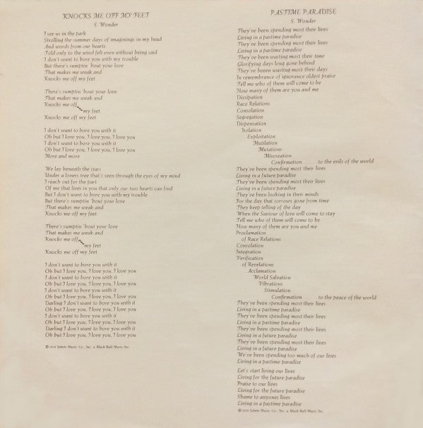 Songs In The Key Of Life