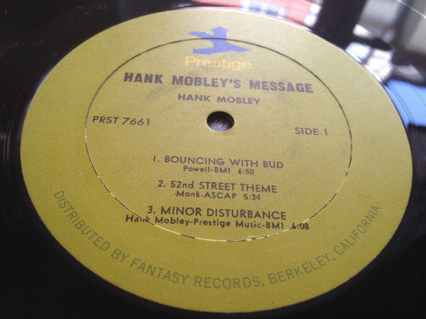 Hank Mobley's Message