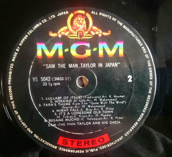 Sam (The Man) Taylor In Japan = 日本のサム・テイラー