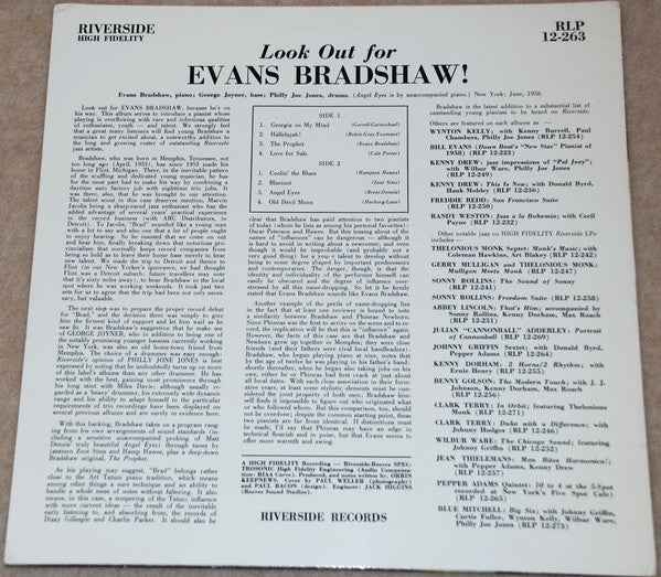 Look Out For Evans Bradshaw!