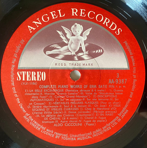 Complete Piano Works Of Erik Satie