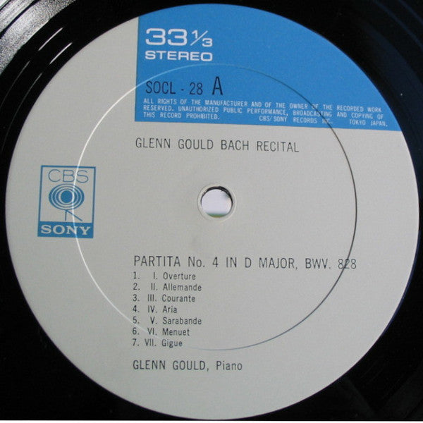 Glenn Gould Bach Recital