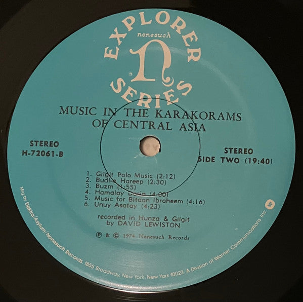 Music In The Karakorams Of Central Asia