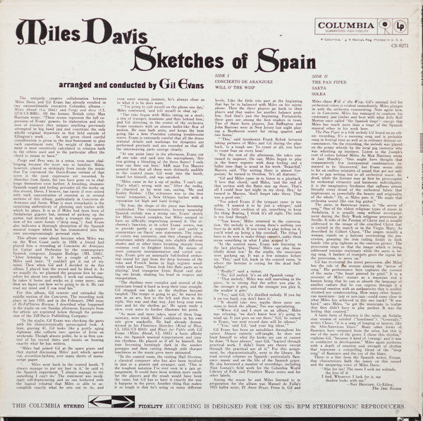 Release: Sketches Of Spain-Vinyl-US-None-CS 8271-12033206