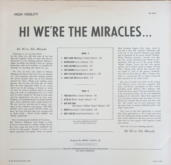Hi We're The Miracles