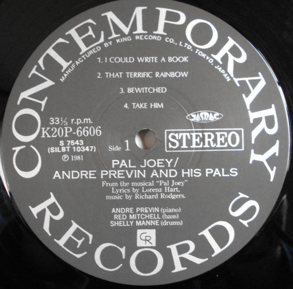 Modern Jazz Performances Of Songs From Pal Joey