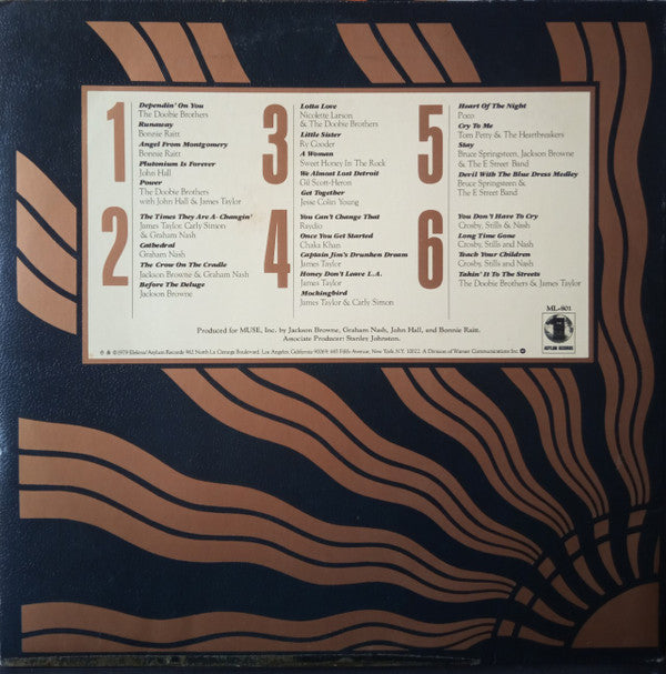 No Nukes - From The Muse Concerts For A Non-Nuclear Future - Madison Square Garden - September 19-23, 1979