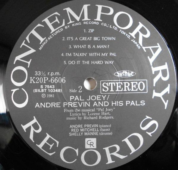 Modern Jazz Performances Of Songs From Pal Joey