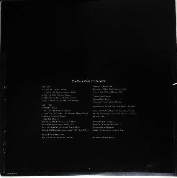 The Dark Side Of The Moon = 狂気