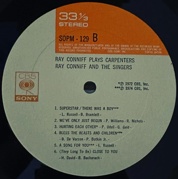 Ray Conniff Plays Carpenters