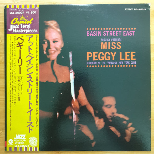 Basin Street East Proudly Presents Miss Peggy Lee Recorded At The Fabulous New York Club