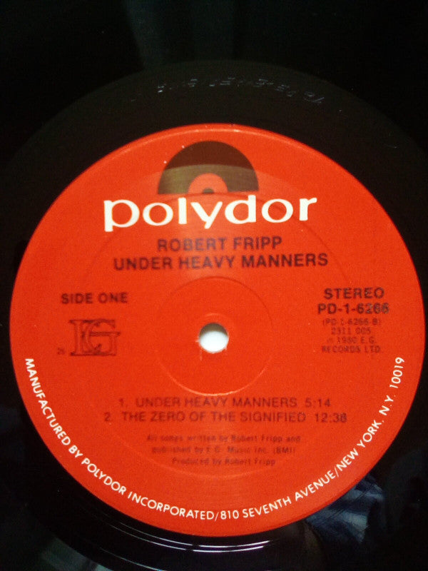 God Save The Queen / Under Heavy Manners