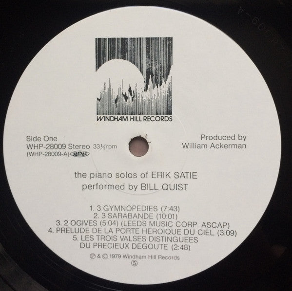 Piano Solos Of Erik Satie