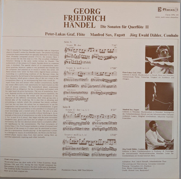 Die Sonaten Für Querflöte I • Die Sonaten Für Querflöte II