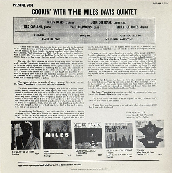 Cookin' With The Miles Davis Quintet