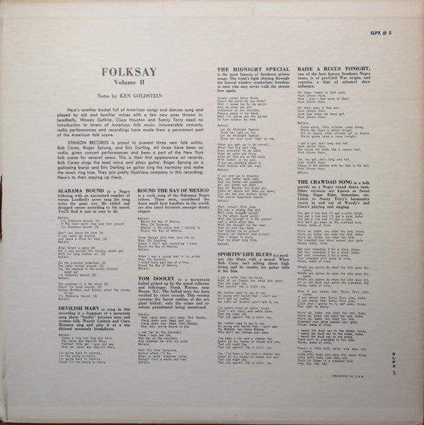 American Folksay Ballads And Dances Volumes I & II