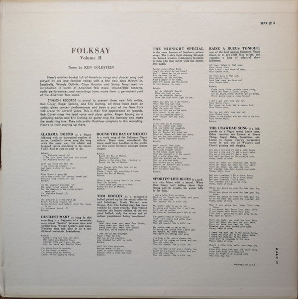 American Folksay Ballads And Dances Volumes I & II