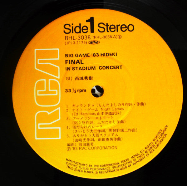 Big Game '83 Hideki Final In Stadium Concert