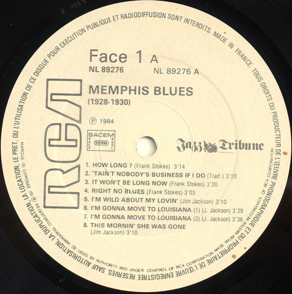 Memphis Blues (1928-1930)