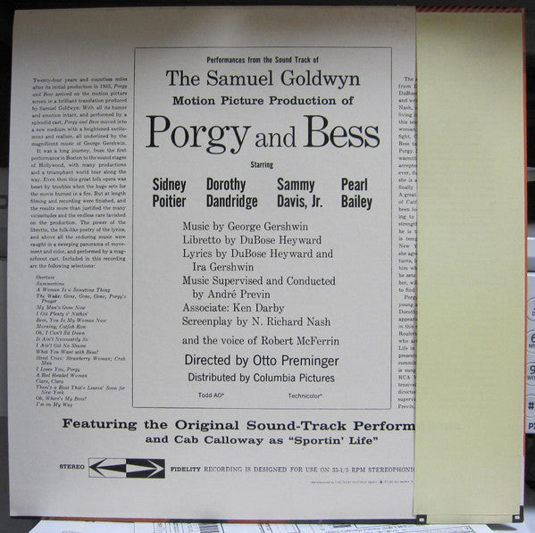 Porgy And Bess (An Original Sound Track Recording)