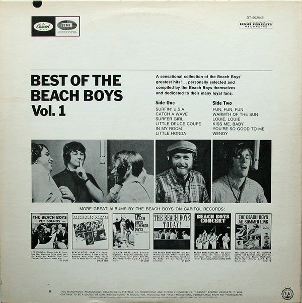 Best Of The Beach Boys - Vol. 1