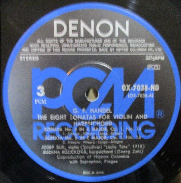 The Eight Sonatas For Violin And Harpsichord