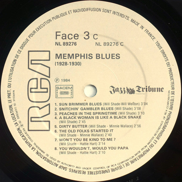 Memphis Blues (1928-1930)