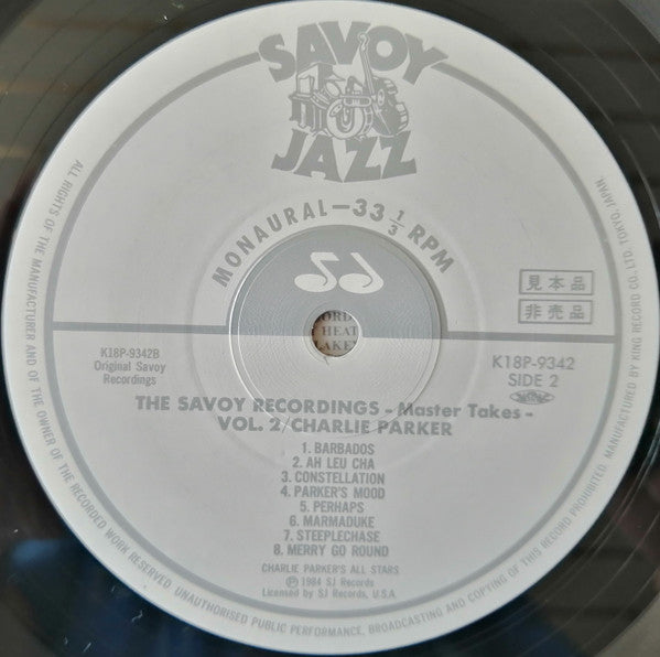 The Savoy Recordings Master Takes Vol.2
