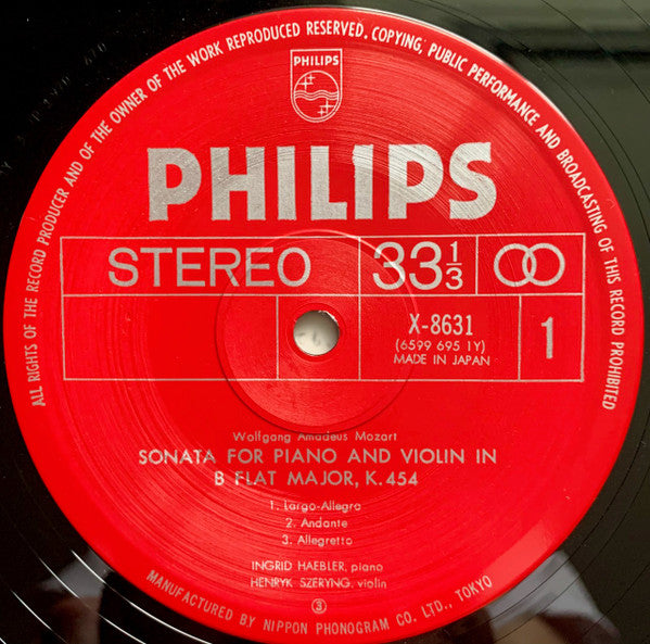 Sonatas For Piano And Violin K. 454, K. 481