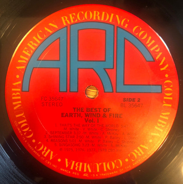 The Best Of Earth Wind & Fire Vol. I