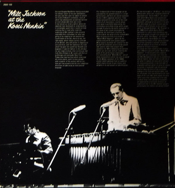 Milt Jackson At The Kosei Nenkin