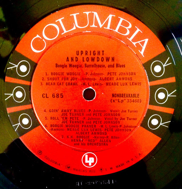 Upright And Lowdown "Boogie Woogie, Barrelhouse, And Blues"