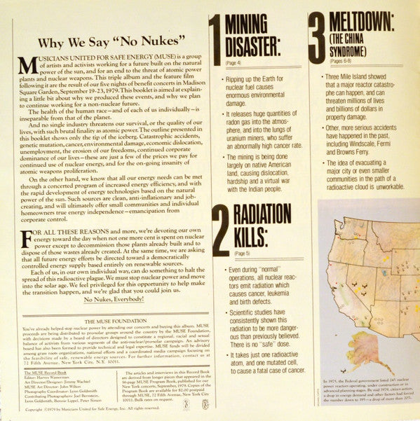 No Nukes - From The Muse Concerts For A Non-Nuclear Future - Madison Square Garden - September 19-23, 1979