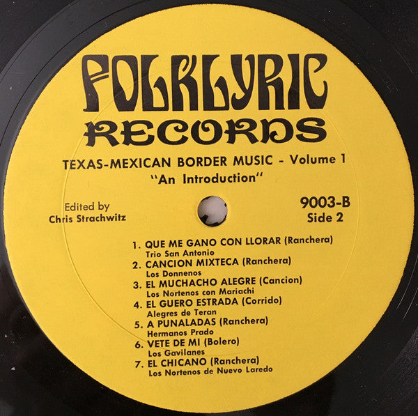 Texas-Mexican Border Music Vol. 1 - An Introduction 1930-1960