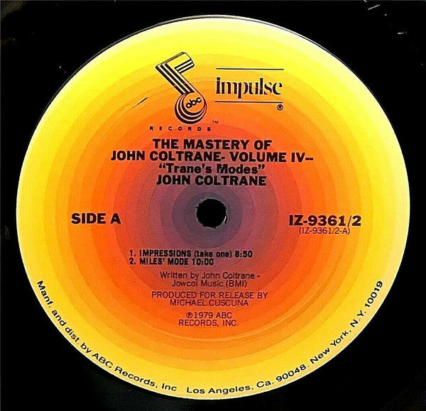 The Mastery Of John Coltrane / Vol. IV "Trane's Modes"