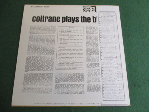 Coltrane Plays The Blues