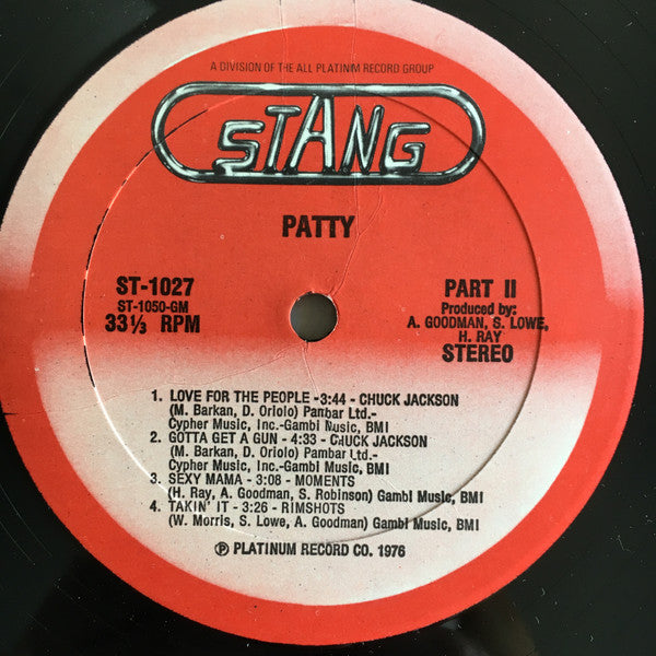Patty (The Original Soundtrack Recording)