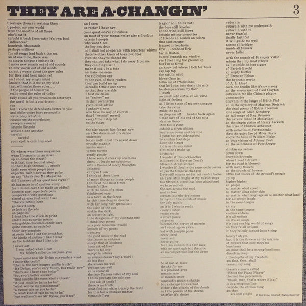 The Times They Are A-Changin'