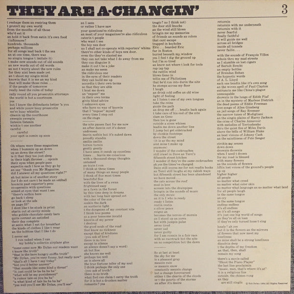 The Times They Are A-Changin'