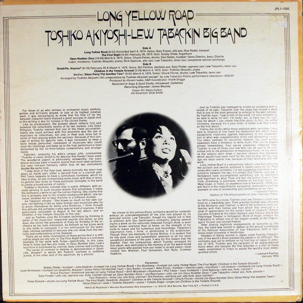 Release: Long Yellow Road-Vinyl-US-1976-JPL1-1350-5643277