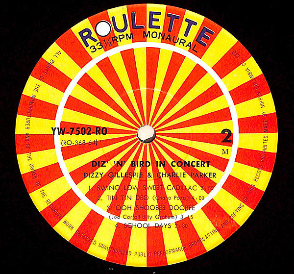 Diz 'N' Bird In Concert