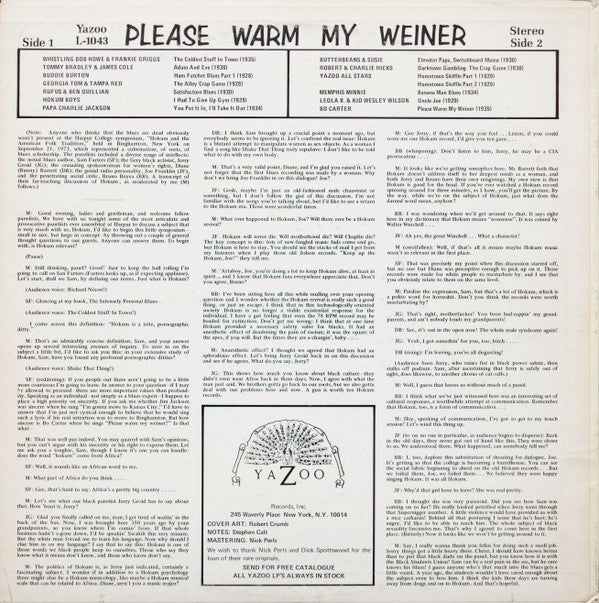 Please Warm My Weiner (Old Time Hokum Blues)