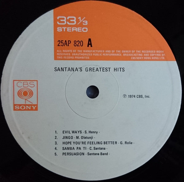 Santana's Greatest Hits