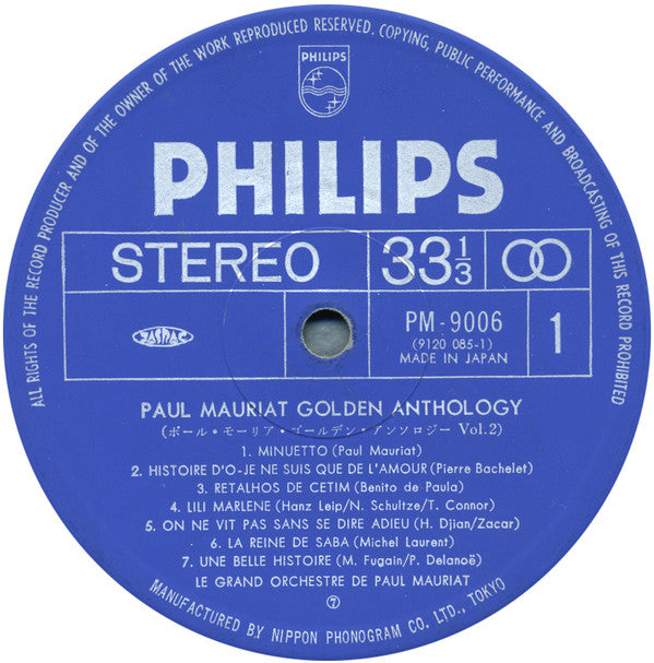 Paul Mauriat Golden Anthology