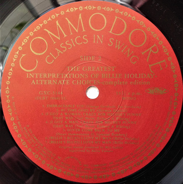 The Greatest Interpretations Of Billie Holiday - Alternate Choices - Complete Edition = 奇妙な果実~別テイク集